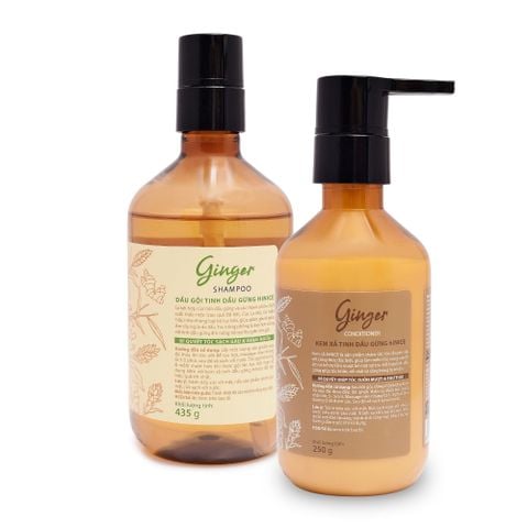 Bộ Dầu Gội Kem Xả Tinh Dầu Gừng Thiên Nhiên hiNICE Ginger Hỗ Trợ Sạch Gàu & Giảm Ngứa