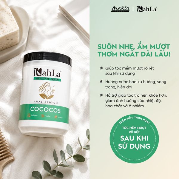 Kem xả KahLa dưỡng ẩm, suôn mượt - Kem xả dưỡng tóc hương nước hoa Cococos 900g
