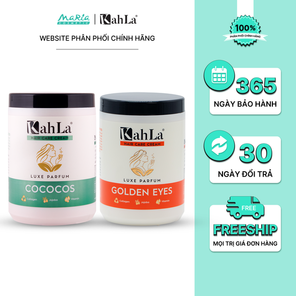 Combo Kem xả KahLa dưỡng ẩm, làm mượt tóc - Hương nước hoa Cococos & Golden Eyes 900g