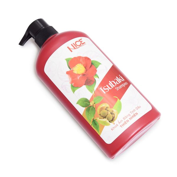 Dầu gội NICE Tsubaki Hoa Trà Đỏ - Phục hồi tóc hư tổn, nuôi dưỡng mềm mượt tự nhiên