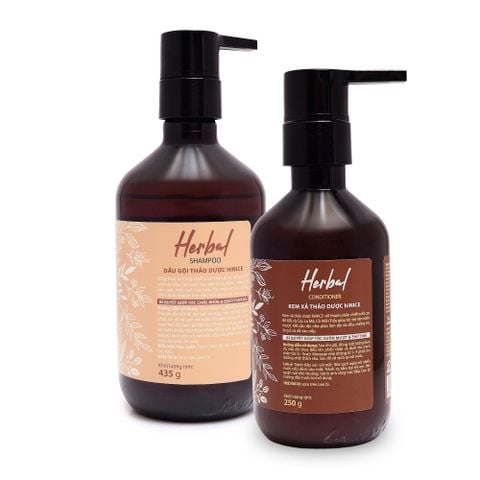 Bộ Dầu Gội Kem Xả Tinh Dầu Thảo Dược Thiên Nhiên hiNICE Herbal Hỗ Trợ Detox, Kiềm Dầu Da Đầu