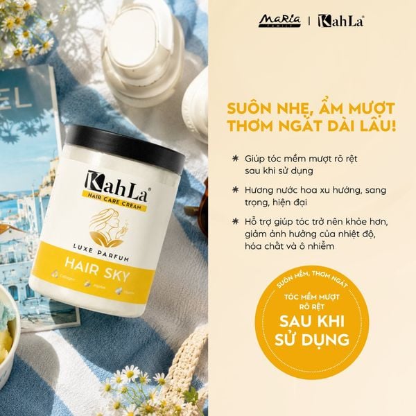 Kem xả KahLa dưỡng ẩm, suôn mượt - Kem xả dưỡng tóc hương nước hoa Hair Sky 900g