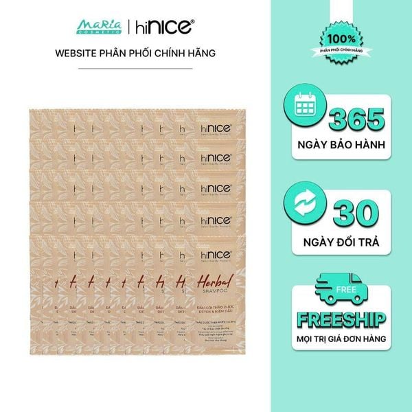 Combo 5 dây dầu gội hiNICE làm dịu da đầu - Dầu gội Tinh dầu Thảo Dược thiên nhiên 6g