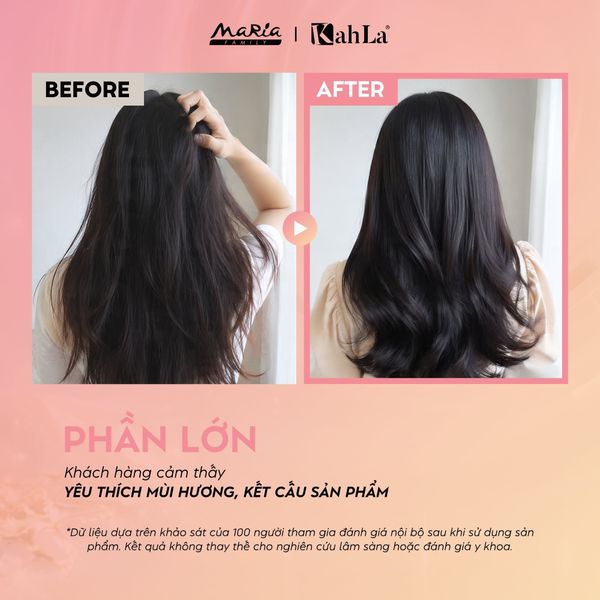 Kem xả KahLa dưỡng ẩm, suôn mượt - Kem xả dưỡng tóc hương nước hoa Coral 900g