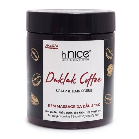 Kem massage da đầu & tóc Daklak Coffee hiNICE - Làm sạch dịu, thư giãn da đầu, nuôi tóc khỏe