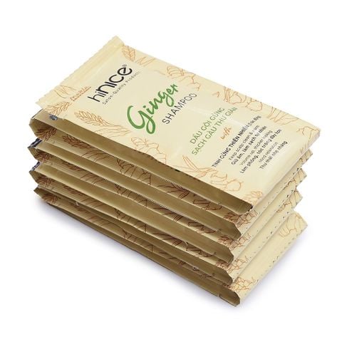 Gói Dầu Gội Tinh Dầu Gừng Thiên Nhiên hiNICE Ginger Shampoo Hỗ Trợ Sạch Gàu & Giảm Ngứa