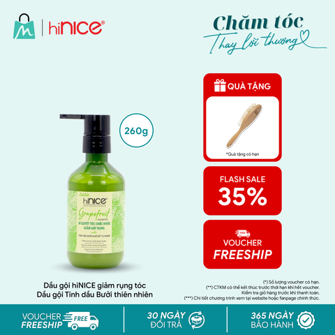 Dầu gội hiNICE giảm rụng tóc - Dầu gội Tinh dầu Bưởi thiên nhiên