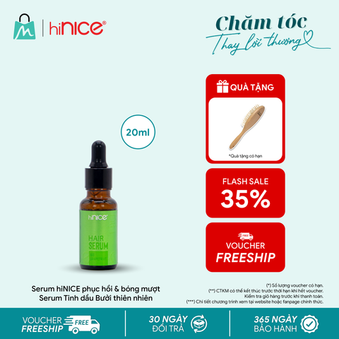 Serum hiNICE phục hồi & bóng mượt - Serum Tinh dầu Bưởi thiên nhiên
