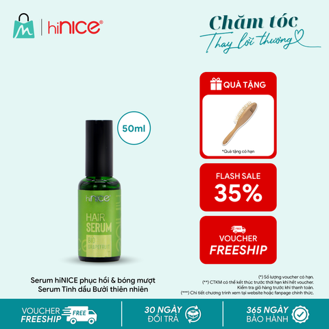 Serum hiNICE phục hồi & bóng mượt - Serum Tinh dầu Bưởi thiên nhiên