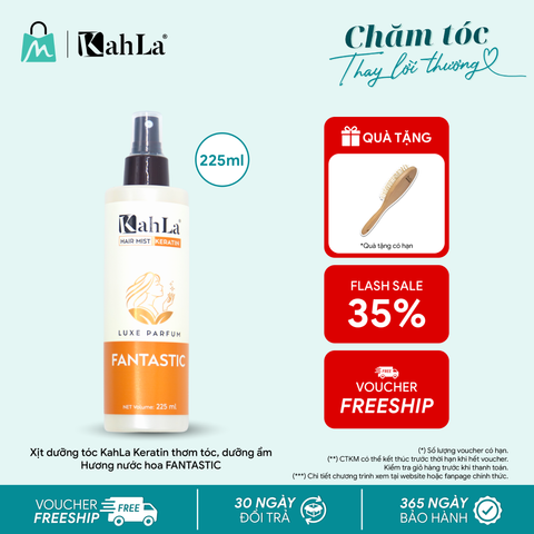 Xịt dưỡng tóc KahLa Keratin thơm tóc, dưỡng ẩm - Hương nước hoa Fantastic 225ml