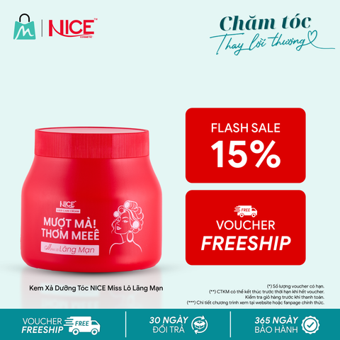 Kem Xả Dưỡng Tóc NICE Miss Lô Lãng Mạn