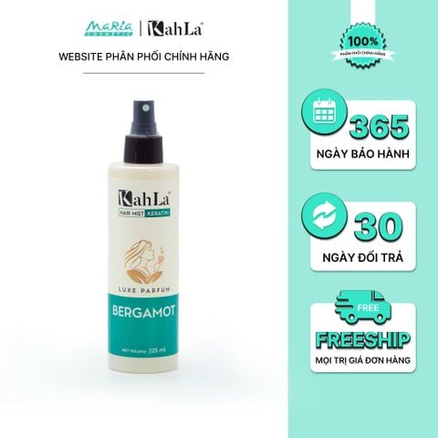 Xịt dưỡng tóc KahLa Keratin thơm tóc, dưỡng ẩm - Hương nước hoa Bergamot 225ml