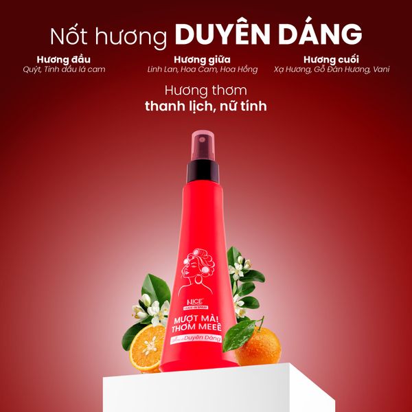 Xịt Dưỡng Tóc NICE Miss Lô Duyên Dáng 230ml