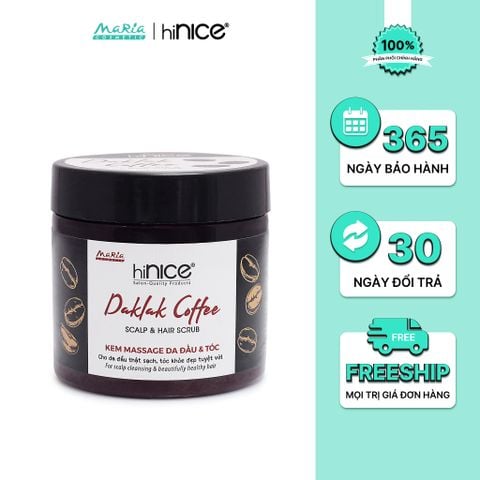 Kem Massage hiNICE tẩy da chết và làm khỏe da đầu - Kem massage tóc và da đầu Daklak Coffee