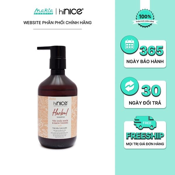 Dầu gội hiNICE làm dịu da đầu - Dầu gội Tinh dầu Thảo Dược thiên nhiên