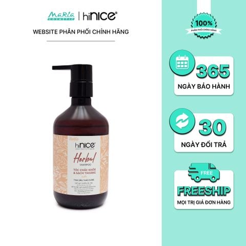 Dầu gội hiNICE làm dịu da đầu - Dầu gội Tinh dầu Thảo Dược thiên nhiên