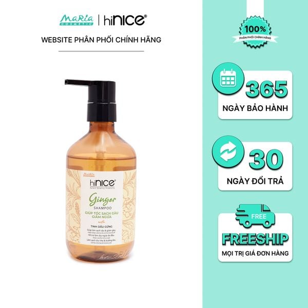 Dầu gội hiNICE sạch gàu ngứa - Dầu gội Tinh dầu Gừng thiên nhiên