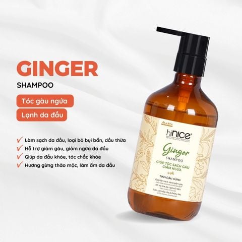 Dầu gội hiNICE sạch gàu ngứa - Dầu gội Tinh dầu Gừng thiên nhiên