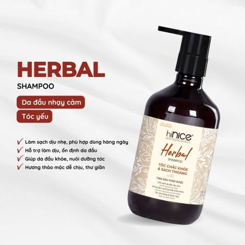Dầu gội hiNICE làm dịu da đầu - Dầu gội Tinh dầu Thảo Dược thiên nhiên