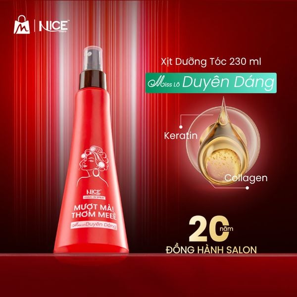 Xịt Dưỡng Tóc NICE Miss Lô Duyên Dáng 230ml