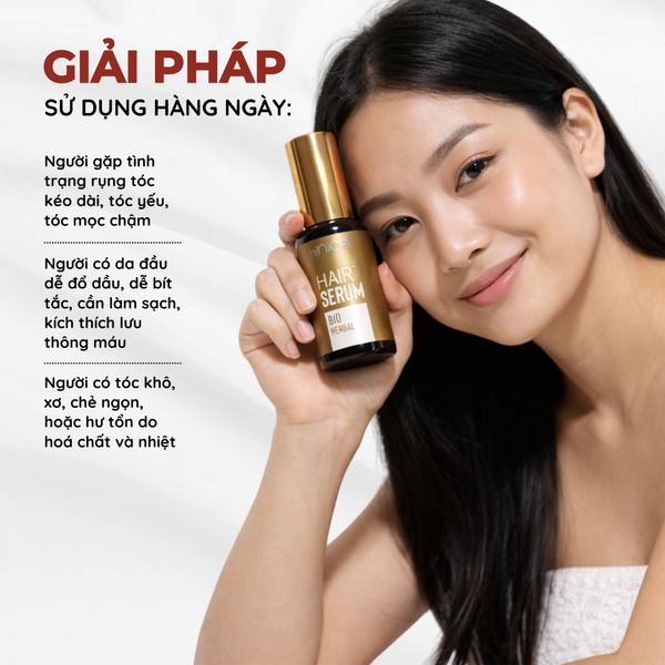 Serum Tinh dầu Thảo dược hiNICE Bio Herbal - Dưỡng mượt tự nhiên, cân bằng & bảo vệ tóc
