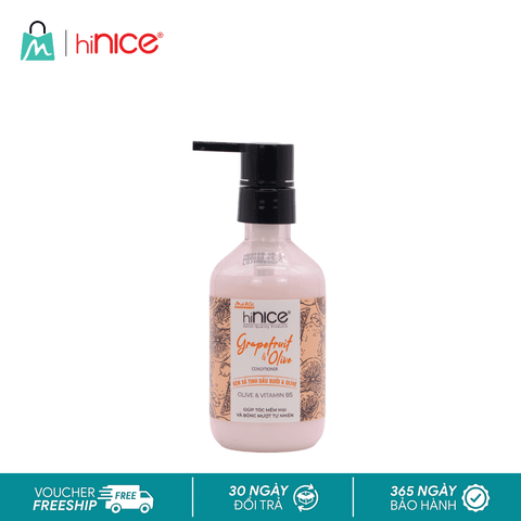 Kem xả hiNICE dưỡng ẩm và mềm mượt - Kem xả Tinh dầu Bưởi & Olive thiên nhiên 250g