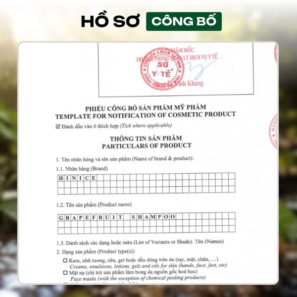 Dây dầu gội hiNICE giảm rụng tóc - Dầu gội Tinh dầu Bưởi thiên nhiên