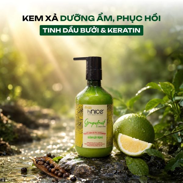 Kem xả hiNICE dưỡng tóc mềm mượt - Kem xả Tinh dầu Bưởi thiên nhiên