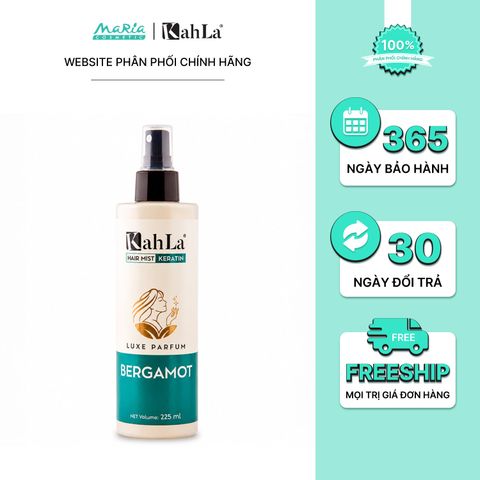 Nước hoa dưỡng tóc Keratin - Hương nước hoa Bergamot - Xịt dưỡng hương nước hoa nhẹ nhàng, tinh tế