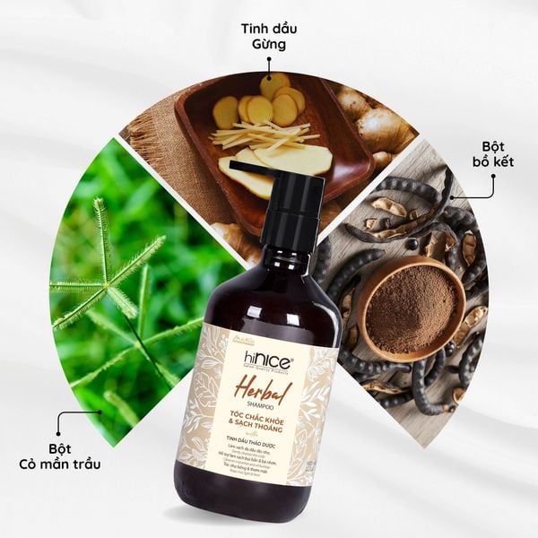 Dầu gội Tinh dầu Thảo dược hiNICE - Làm sạch dịu nhẹ, giúp da đầu cân bằng & thoải mái