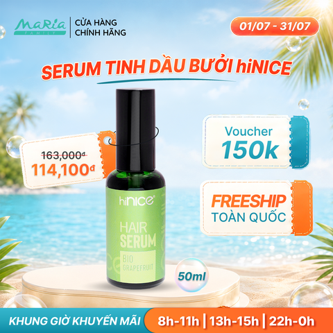 Serum hiNICE phục hồi & bóng mượt - Serum Tinh dầu Bưởi thiên nhiên