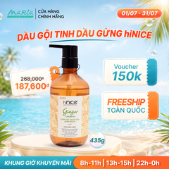 Dầu gội hiNICE sạch gàu ngứa - Dầu gội Tinh dầu Gừng thiên nhiên