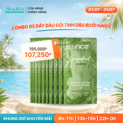 Combo 5 dây dầu gội hiNICE giảm rụng tóc - Dầu gội Tinh dầu Bưởi thiên nhiên 6g