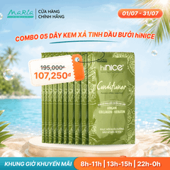 Combo 5 dây kem xả hiNICE dưỡng tóc mềm mượt - Kem xả Tinh dầu Bưởi thiên nhiên 6g