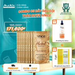 Combo 5 dây dầu gội hiNICE làm dịu da đầu - Dầu gội Tinh dầu Thảo Dược thiên nhiên 6g