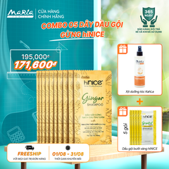Combo 5 dây dầu gội hiNICE sạch gàu ngứa - Dầu gội Tinh dầu Gừng thiên nhiên 6g