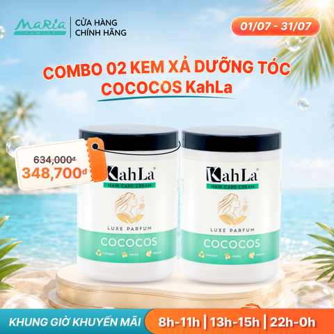 Combo 2 Kem xả KahLa dưỡng ẩm, làm mượt tóc - Hương nước hoa Cococos 900g