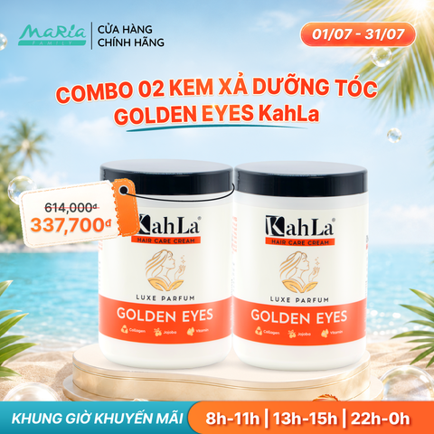 Combo 2 Kem xả KahLa dưỡng ẩm, làm mượt tóc - Hương nước hoa Golden Eyes 900g