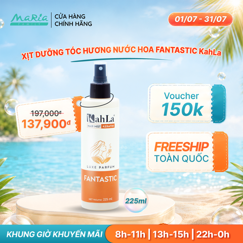 Xịt dưỡng tóc KahLa Keratin thơm tóc, dưỡng ẩm - Hương nước hoa Fantastic 225ml