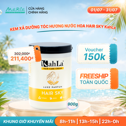 Kem xả KahLa dưỡng ẩm, suôn mượt - Kem xả dưỡng tóc hương nước hoa Hair Sky 900g