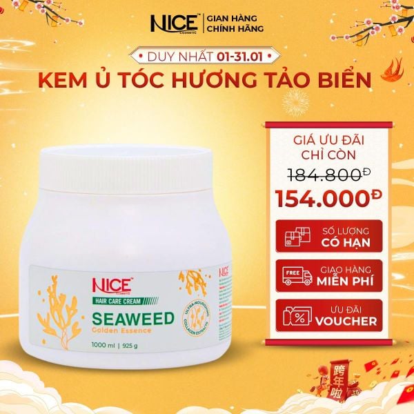Kem Ủ Tóc NICE Hỗ Trợ Phục Hồi Tóc Khô Xơ & Chẻ Ngọn Với Nhiều Loại Mùi Hương