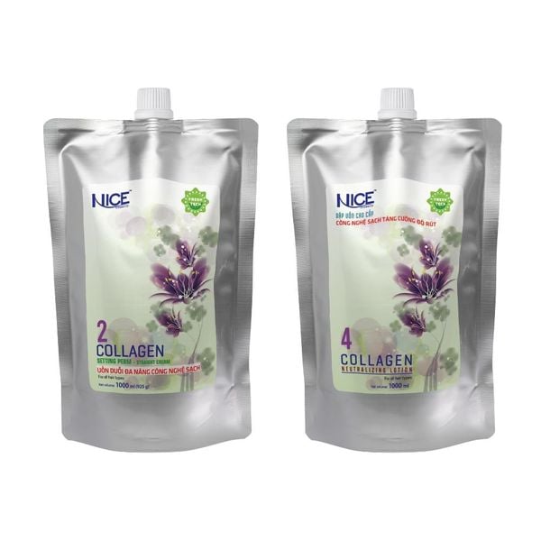Bộ Sản Phẩm Kem Uốn/Duỗi Đa Năng NICE Giúp Hạn Chế Tóc Hư Tổn Khi Duỗi Dành Cho Salon Tóc