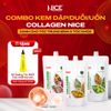 Bộ Sản Phẩm Kem Dập Duỗi, Dập Uốn Collagen NICE Giúp Định Hình Tóc Dễ Dàng Dành Cho Salon Tóc
