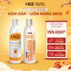 Combo Kem Dập Uốn Nóng Chiết xuất tự nhiên Nice 1100ML Tóc Mau Xoăn, Lọn Và Sóng Tóc Cao - Chắc - Dày