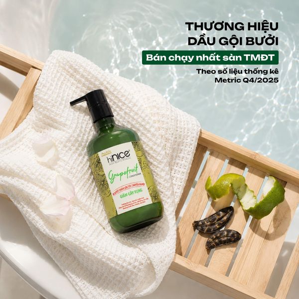 Kem xả hiNICE dưỡng tóc mềm mượt - Kem xả Tinh dầu Bưởi thiên nhiên