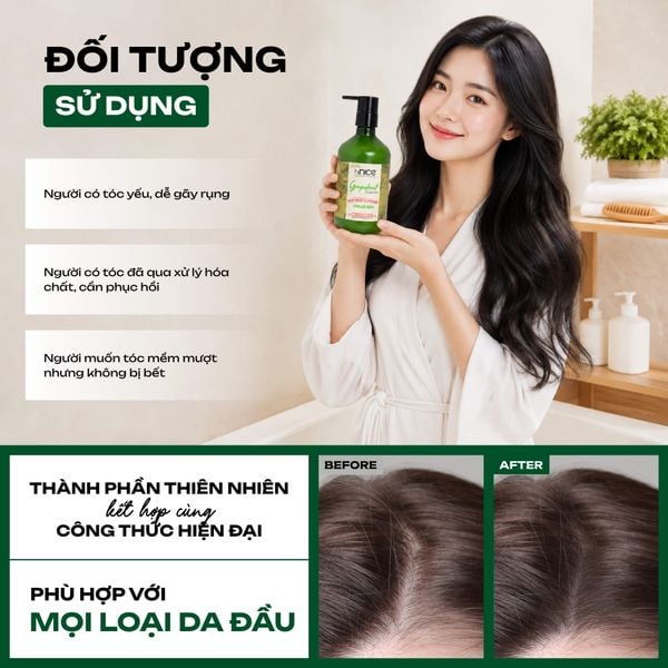Kem xả hiNICE dưỡng tóc mềm mượt - Kem xả Tinh dầu Bưởi thiên nhiên