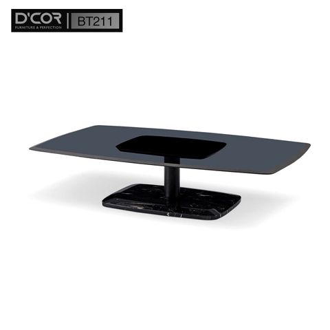  BT211 - Bàn mặt kính Temper, chân đá Marble 