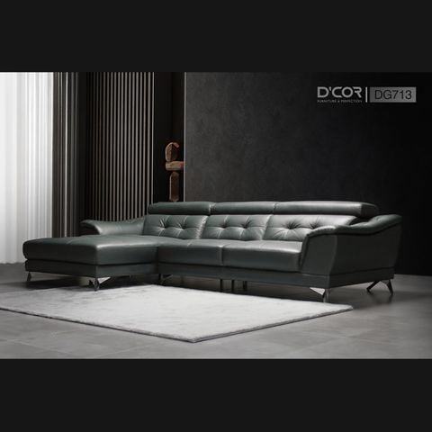  Nhẹ nhàng với thiết kế sofa da - Mã: DG713 