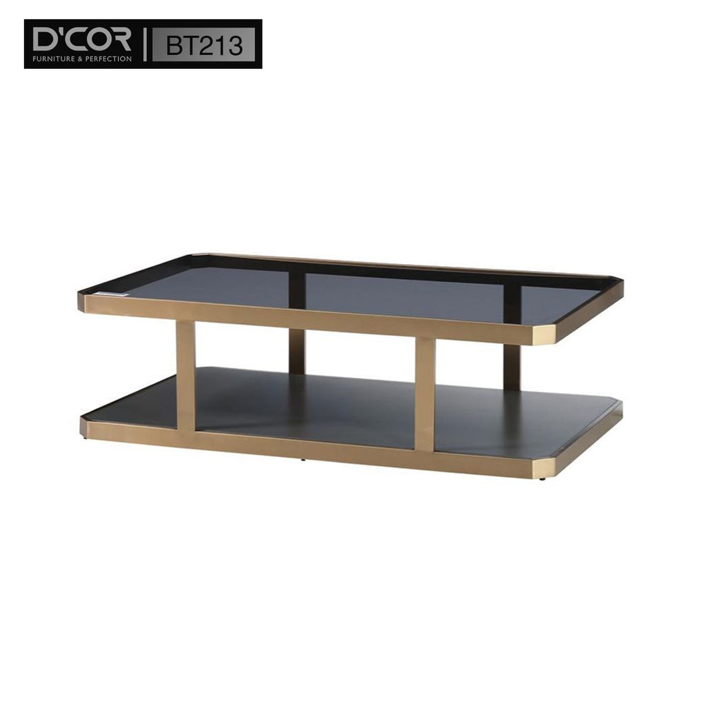 BT213 - Bàn trà mặt kính temper, khung kim loại
