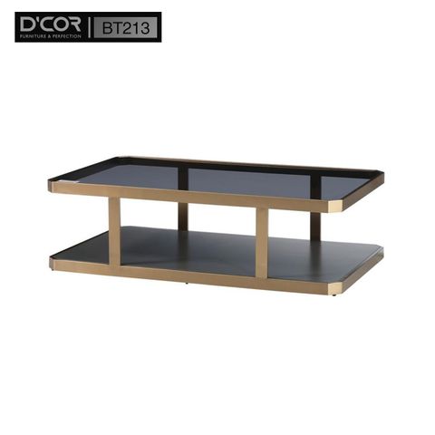  BT213 - Bàn trà mặt kính temper, khung kim loại 